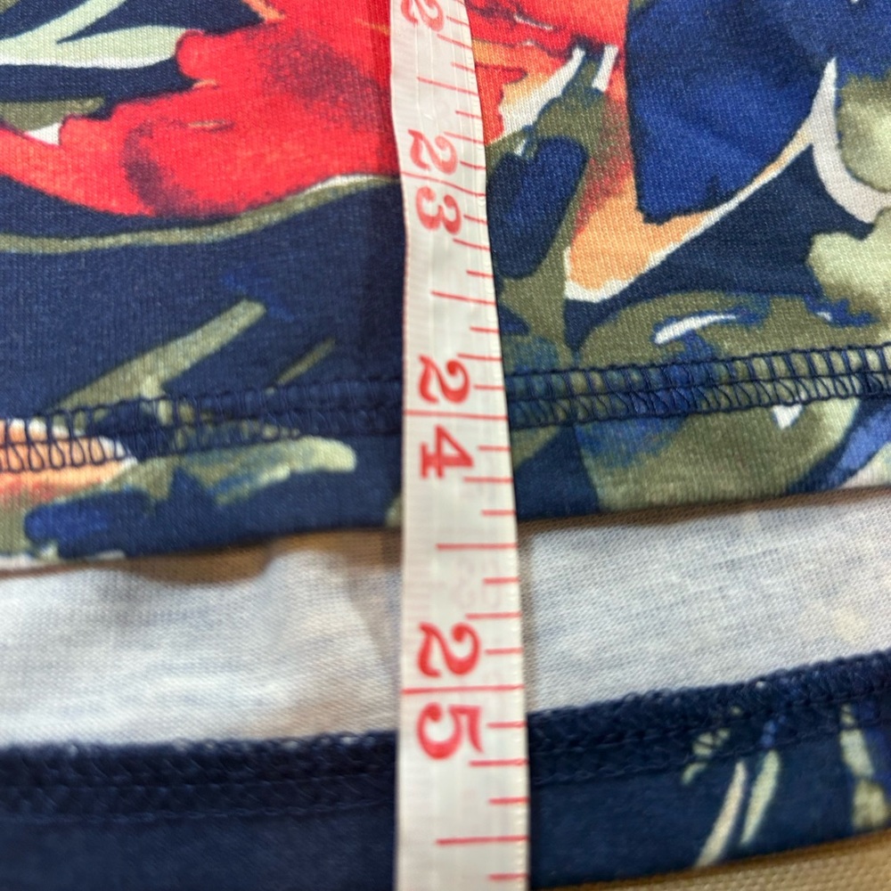 Tommy Bahama Floral Tank Top - Navy and Coral - Picture 9 of 9